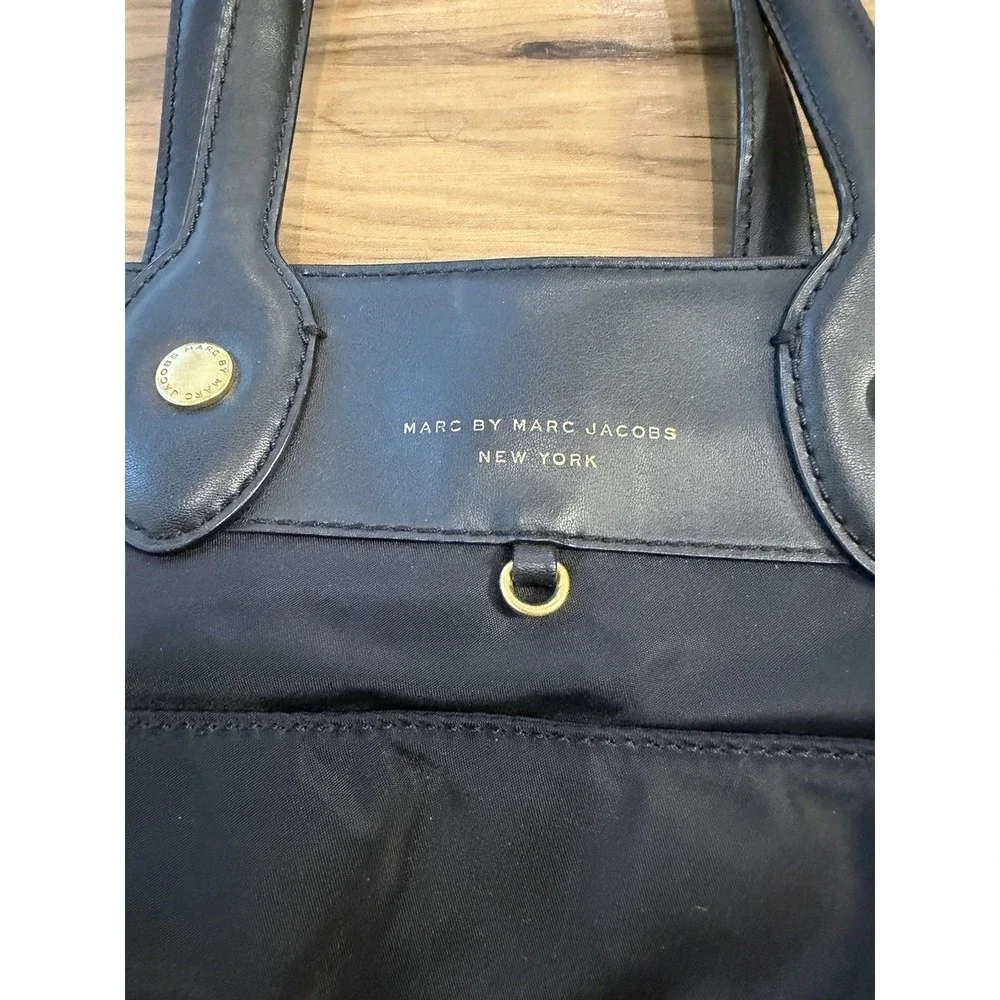 Marc By Marc Jacobs Black Nylon Diaper Bag Tote Crossbody Baby Bag Large